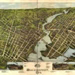 1875, View of Bridgeport, Ct, O.H. Bailey & Co, and American Oleograph Co.