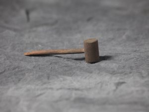 Wooden “Mini Mallet, “about 2 inches.